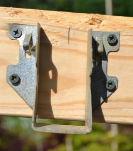 Joist Hanger for the Roof Supports.