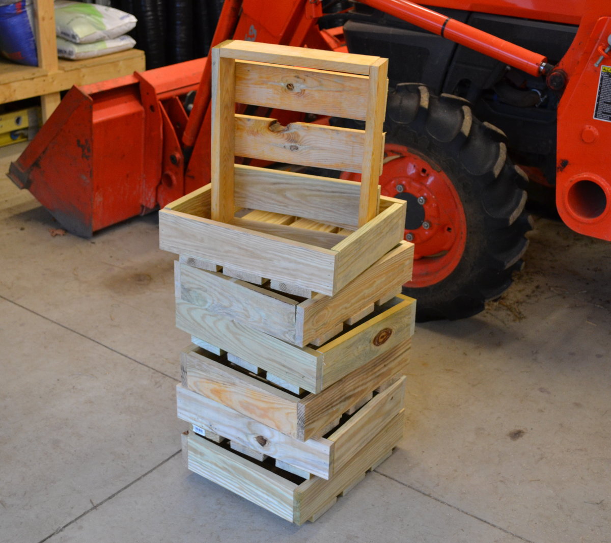 Homemade plant propagation flats stacked and ready to go!