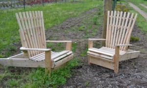 Adirondack chairs at Mike's Plant Farm in Perry, Ohio