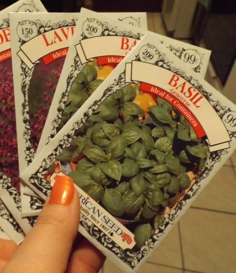 Basil seeds.