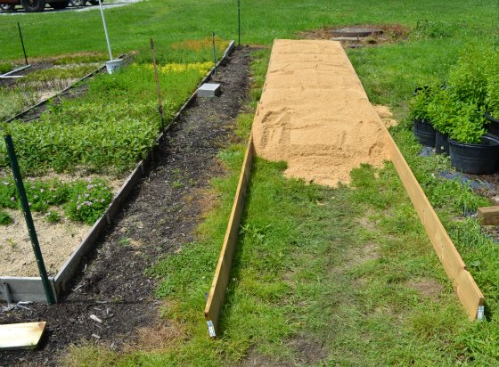 This plant propagation bed is exactly 44" wide.