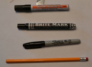 Plant marking pens and pencils.
